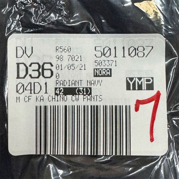 Lands' End Men's Chino Pants Traditional Fit Navy Blue Size 42 x 31 - Picture 4 of 4